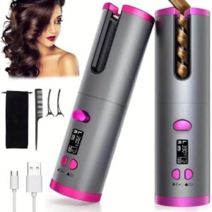Automatic Curling Iron, Cordless Hair Curler