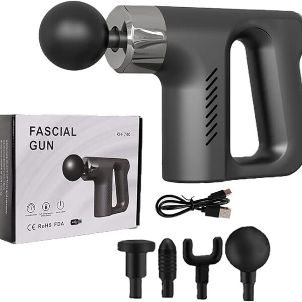 LOOX Massage Gun Fascial Gun Muscle Massager Deep Tissue Percussion Massager Body Relax Pain Relief Electric Therapy Gun for Fitness Relaxer