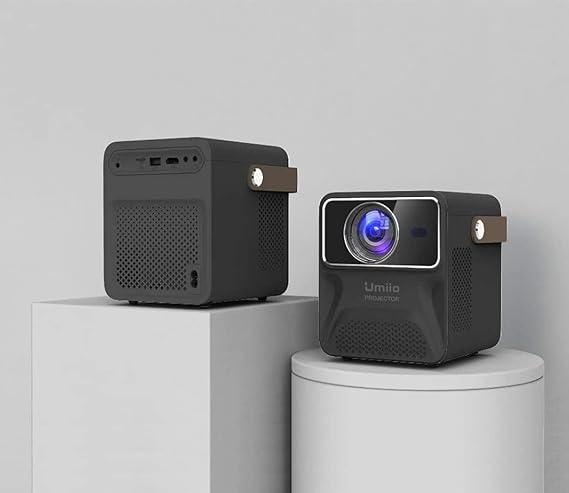 Inder Umiio Multimedia Chip Intelligence Projector P860 Support WiFi, Bluetooth HD With Built-in Speaker For Movies,Gaming, Business And Party Celebrations (Black)