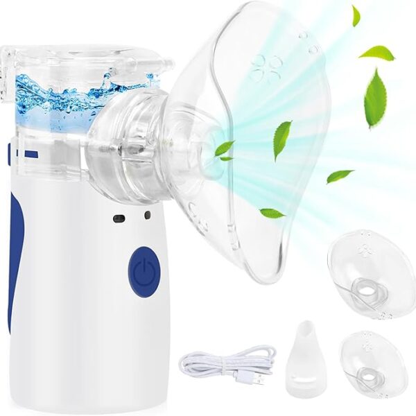 Inhaler with Self-Cleaning Function, Inhaler for Adults and Children, Efficient Atomisation, Efficient Atomization for Home and Travel Use