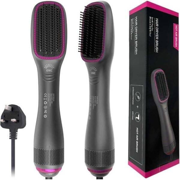 3 in 1 Hair Dryer Brush and Styler, Professional Negative Ions Air Brush, Blow Dryer Comb, Suitable for Straight and Curly Hair, Achieve Salon Styling Volume Blow Dryer Brush Hair Styler