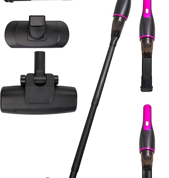 3-in-1 Stick Vacuum Cleaner Cordless Vacuum 10000Pa Powerful Suction, Dust Mite Remover, 2000mAh Battery, 0.7L Dustbin, Vacuum for Home, Sofa, Car, Carpet, Tile, Curtain Low Noise Lightweight Design
