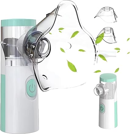 HOUMT Portable Nebulizer Mini Vaporizers Handheld Atomizers for Adults and Children Travel Nebulizer Steam Inhalator Quit Portable