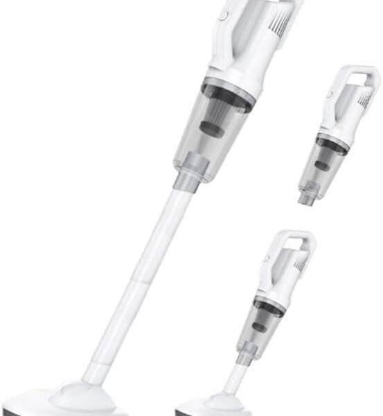 Worldtronics Cordless Stick Vacuum Cleaner –Rechargeable Handheld Upright Vacuum with LED Light – Lightweight, for Hard Floor, Carpet, Pet Hair, Car, Home, Easy Storage, Washable Filter