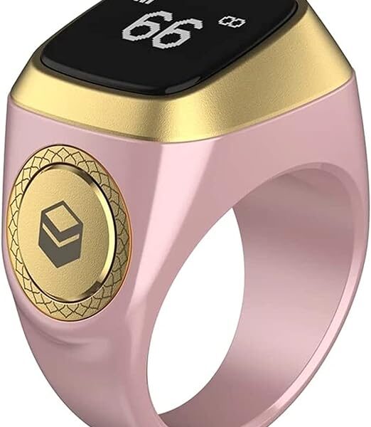 iQibla Zikr1 lite Smart Tasbih Tally Counter Ring for Muslims Zikr Digital Tasbeeh 5 Prayer Time Reminder Bluetooth Waterproof 20mm