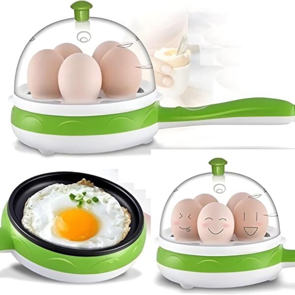 HOUMT Electric Egg Boiler, 7 Pcs Egg Cooker Multi-Functional Egg Roaster, Boiled Eggs, Poached, Scrambled Eggs Omelets Maker Auto Shut Off Features