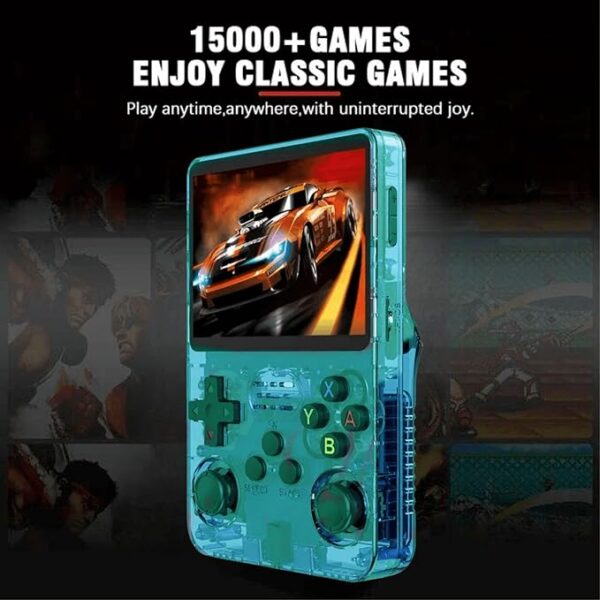 Supercap - Green Retro Handheld Game Console | 3.5inch IPS Screen | R36S Portable Pocket Arcade 10+ Mainstream Emulator 128G TF Card | 15000+ R40S Pro (Green)