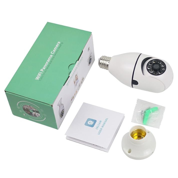 Soul and Salt General Trading Vision 360° Aura: Captivating WiFi Panorama Camera by & Wireless WIFI Outdoor CCTV Monitor Smart Home Security, Easy To View Install, Your Ultimate Home Sentinel
