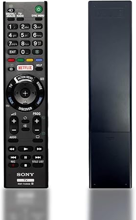 NEW RMT-TX100U Remote Control Compatible with TV Models: XBR-49X800C, XBR48X800C, XBR-49X830C, XBR49X830C, XBR-49X835C, XBR49X835C, and More - Includes Netflix Hotkey (RMT-TX200E)