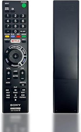 NEW RMT-TX100U Remote Control Compatible with TV Models: XBR-49X800C, XBR48X800C, XBR-49X830C, XBR49X830C, XBR-49X835C, XBR49X835C, and More - Includes Netflix Hotkey (RMT-TX102U)