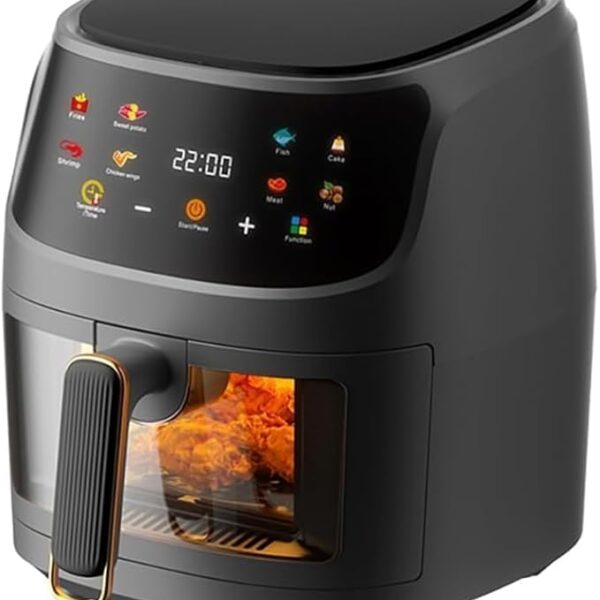 Generic 2400W Air Fryer: 8L Capacity, LED Touch Panel, Multiple Cooking Modes