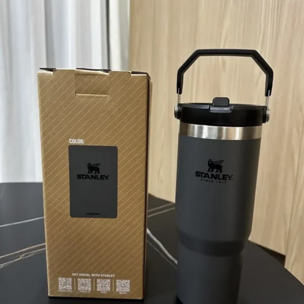 Stanley The IceFlow Flip Straw Thermos with Straw 0.89L Smoked
