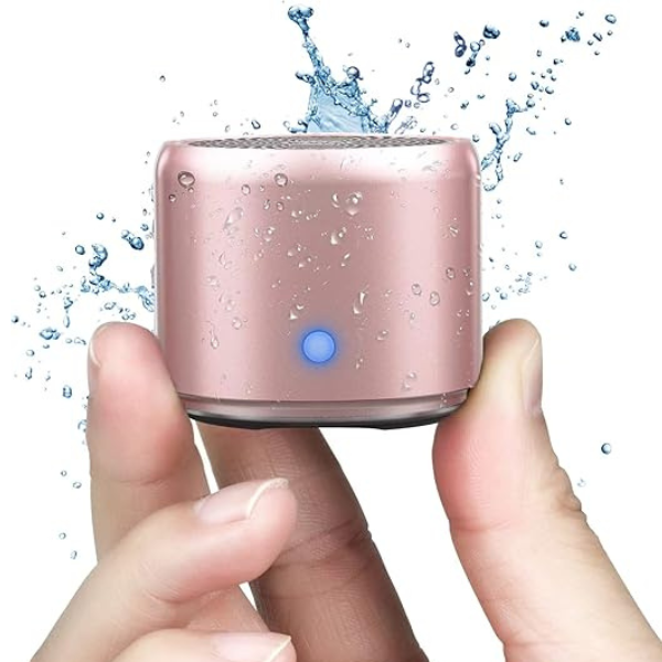 EWA A106 Portable Mini Bluetooth Speaker, Enhanced Bass and High Definition Sound, Portable Design, for iPhone, iPad,Nexus,Laptops and More (Rosegold)