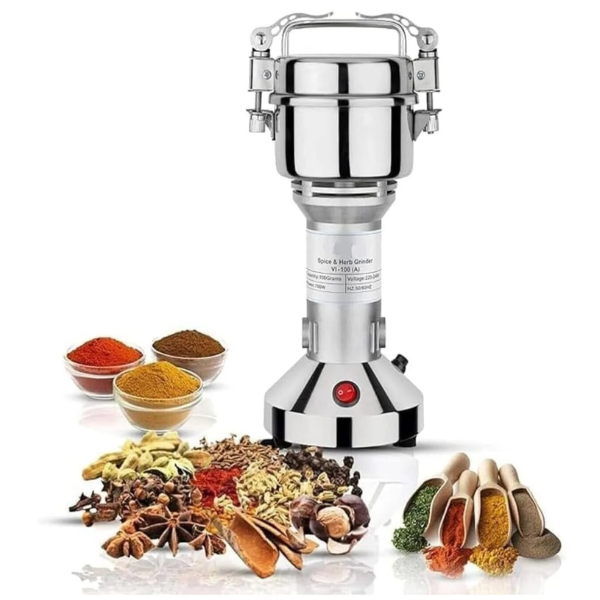 Generic specton Portable Masala Grinding Machine, 100g Capacity, Stainless Steel Spice Grinder for Home Use,