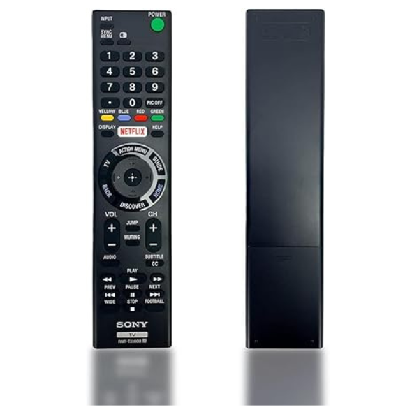 NEW RMT-TX100U Remote Control Compatible with TV Models: XBR-49X800C, XBR48X800C, XBR-49X830C, XBR49X830C, XBR-49X835C, XBR49X835C, and More - Includes Netflix Hotkey (RMT-TX200E)